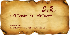 Sárközi Róbert névjegykártya